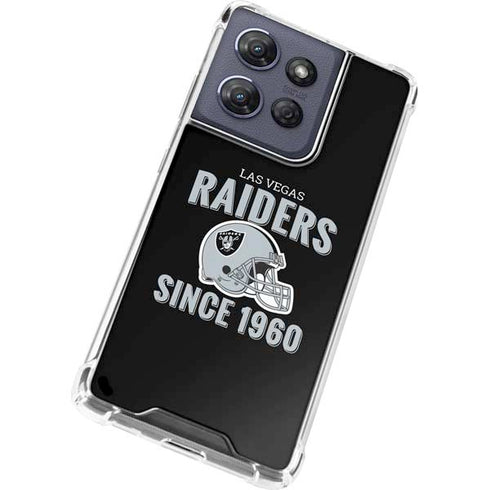 NFL Las Vegas Raiders Helmet Moto G Play 5G (2025) Clear Case